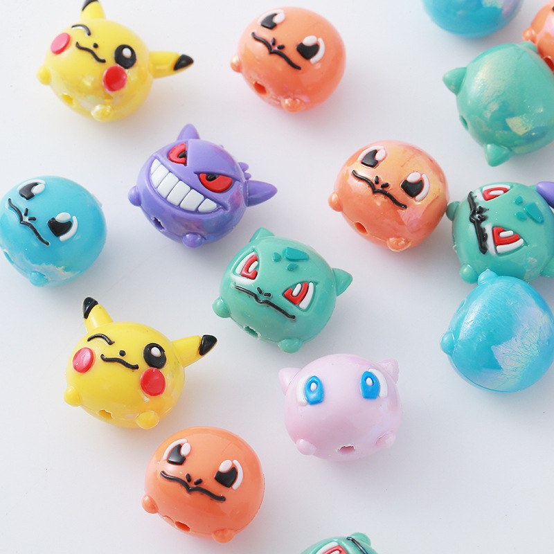 Jewelry Making With Resin - 12 adet Pokémon Boncuk DIY Cep