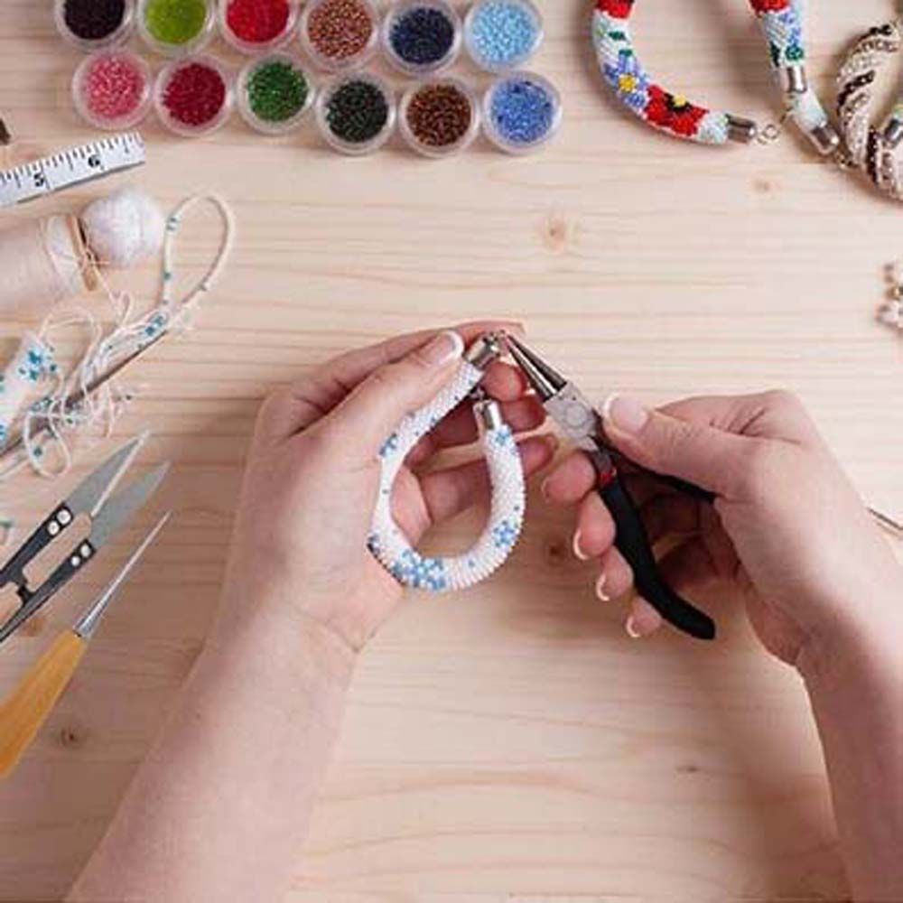 Jewelry Making Kit Professional - 19 Parça Profesyonel Aksesuarlar DIY Siyah
