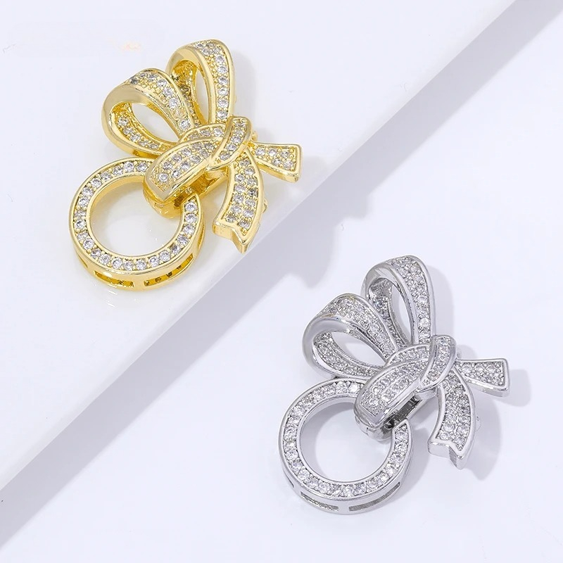 Jewelry Making Items - 18K Altın Kaplama İnci Klipsler Konnektörler