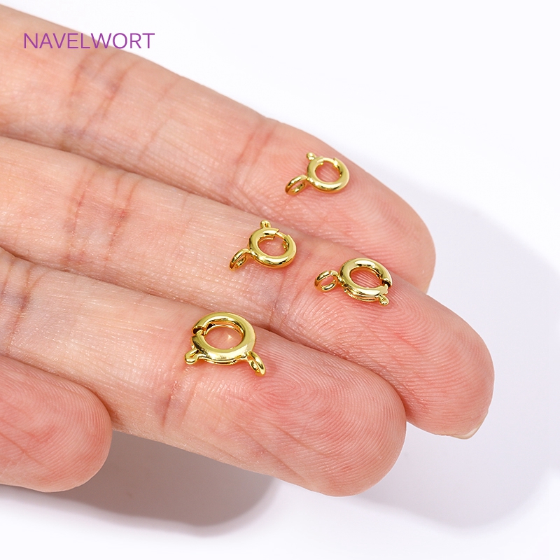 Jewelry Making Metal - 14K/18K Altın Kaplama Pirinç Yaylı Klipsler,