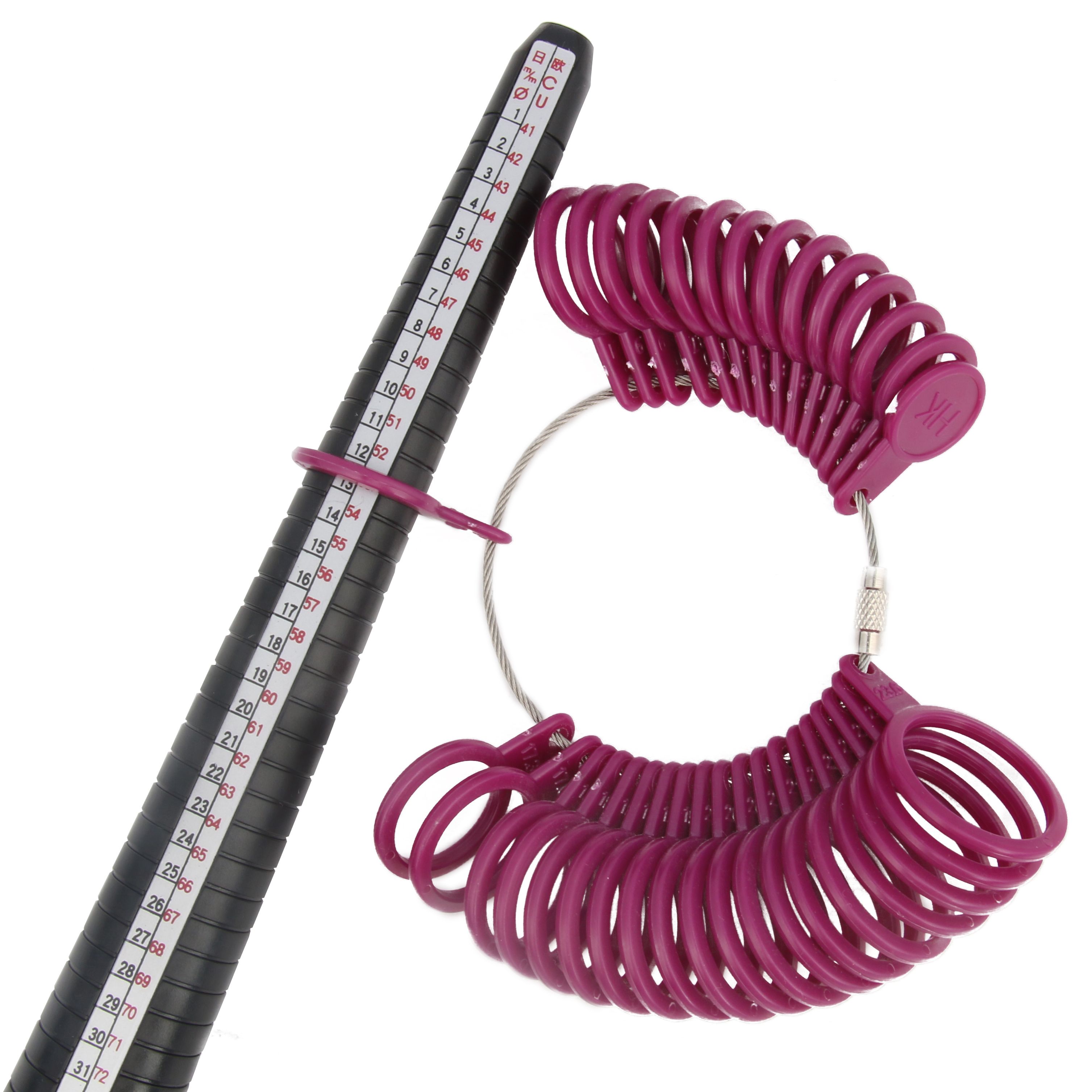 Jewelry Making Kit Professional - Profesyonel halka boyutu bulucu Mandrel parmak