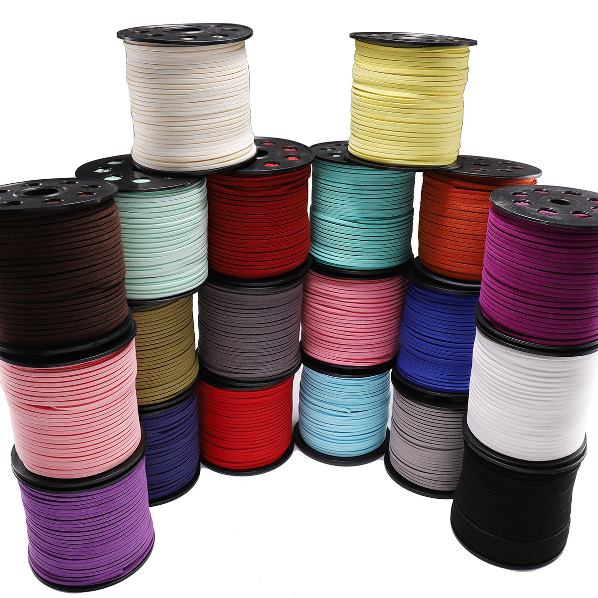 Bead Mat Velvet - 5-20M 2.5mm düz Faux süet örgülü