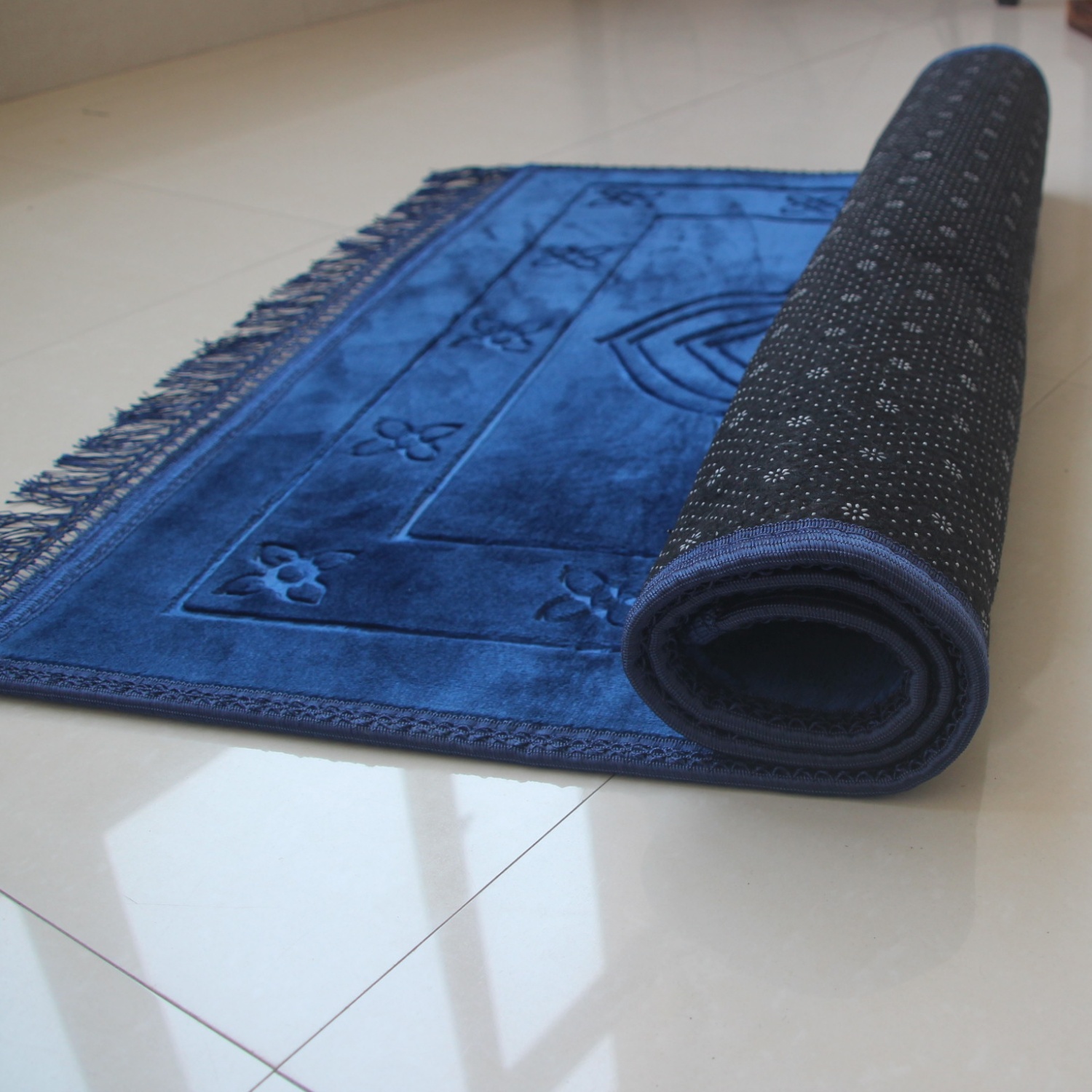 Bead Mat Velvet - 2 adet/1 takım Namaz Halısı Müslüman
