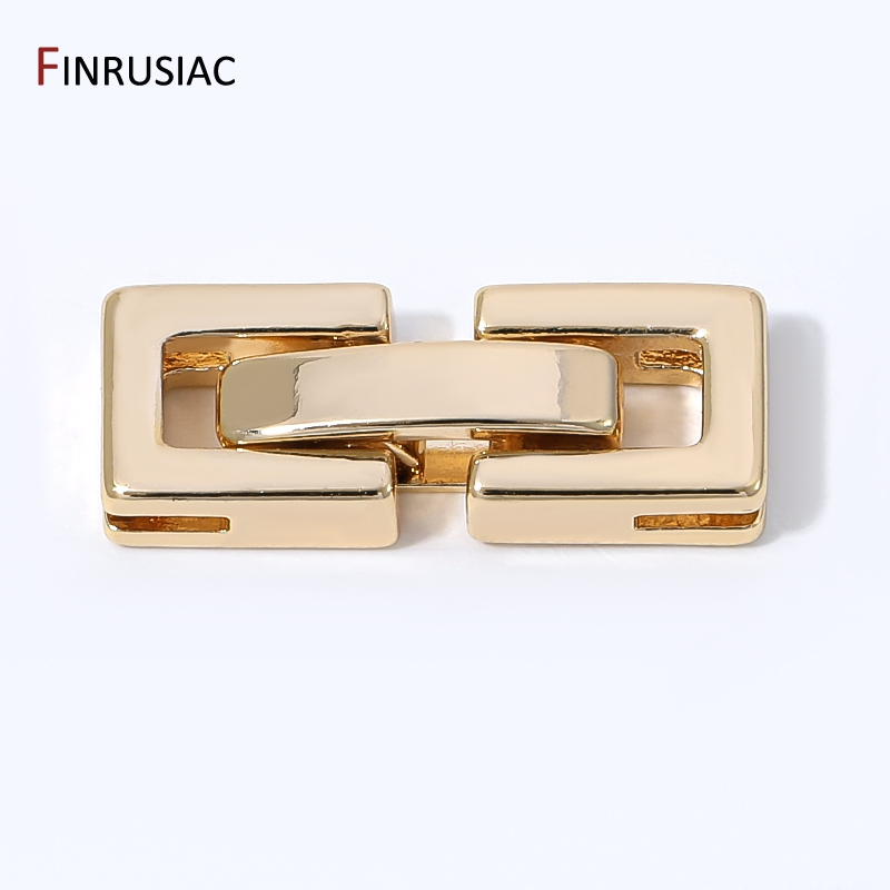 Jewelry Making Items - 14K Altın Kaplama Dikdörtgen İnci Klipsler