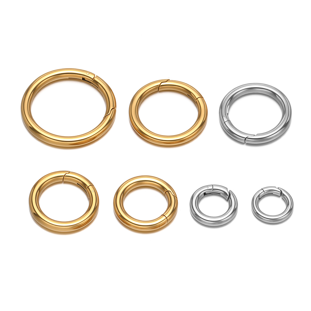 Jewelry Making Metal - 2 adet/grup yuvarlak yaylı klipsler paslanmaz