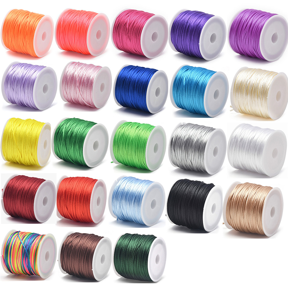 Jewelry Making Knots - 1.5mm El Sanatları Saten Rattail Kordon