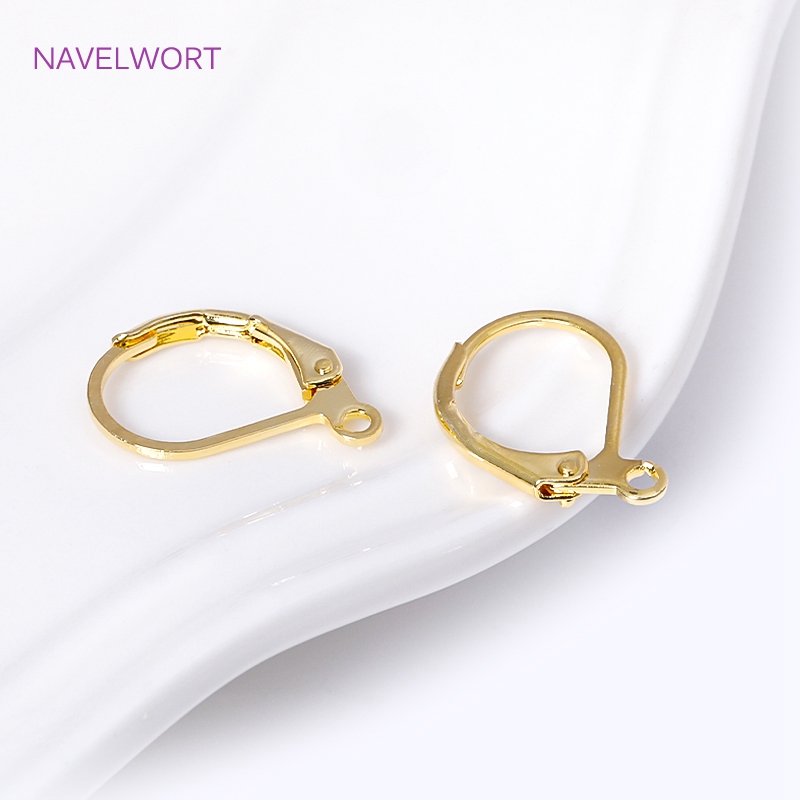 Jewelry Making Items - Moda fransız küpe kolu-geri küpe 18K