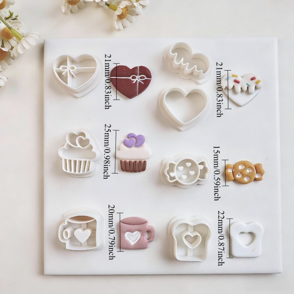 7 adet tatlı ikramlar polimer  - Jewelry Making Techniques incelemesi ve fiyatı