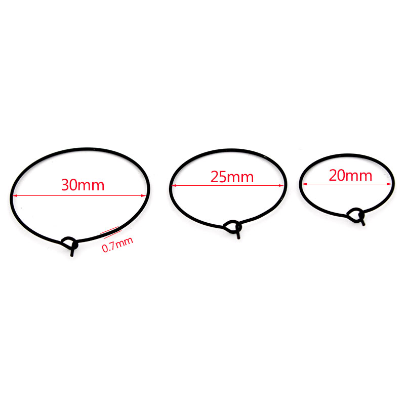 20 adet 20mm 25mm 30mm paslanm - Jewelry Making Hoops incelemesi ve fiyatı