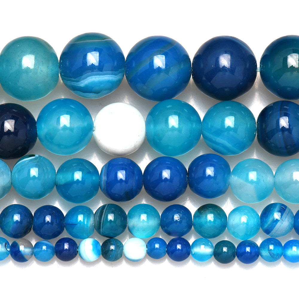 Doğal Taş Bantlı Mavi Dantel A - Jewelry Making With Stones incelemesi ve fiyatı