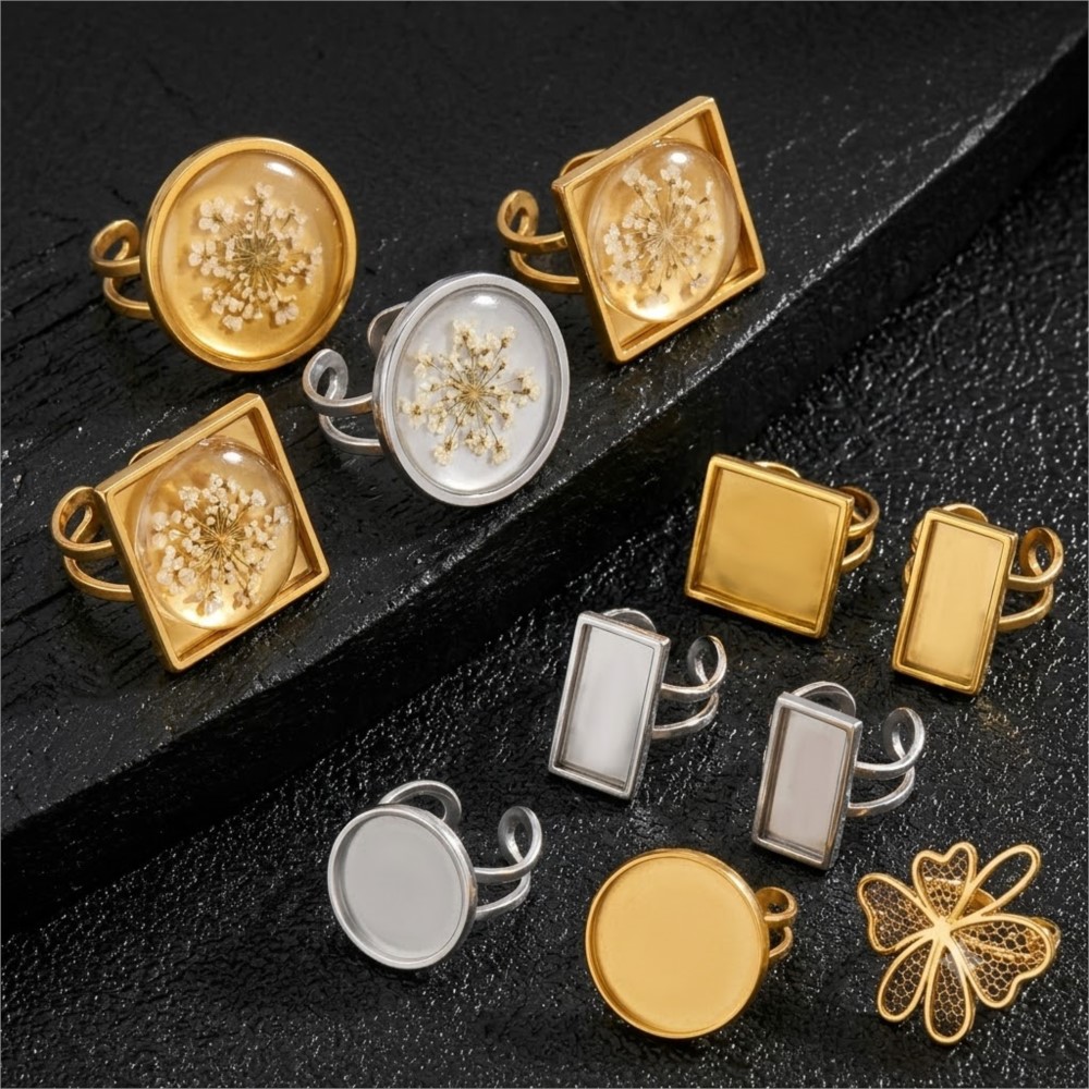 2 adet Paslanmaz Çelik Kare Dü - Jewelry Making With Resin incelemesi ve fiyatı