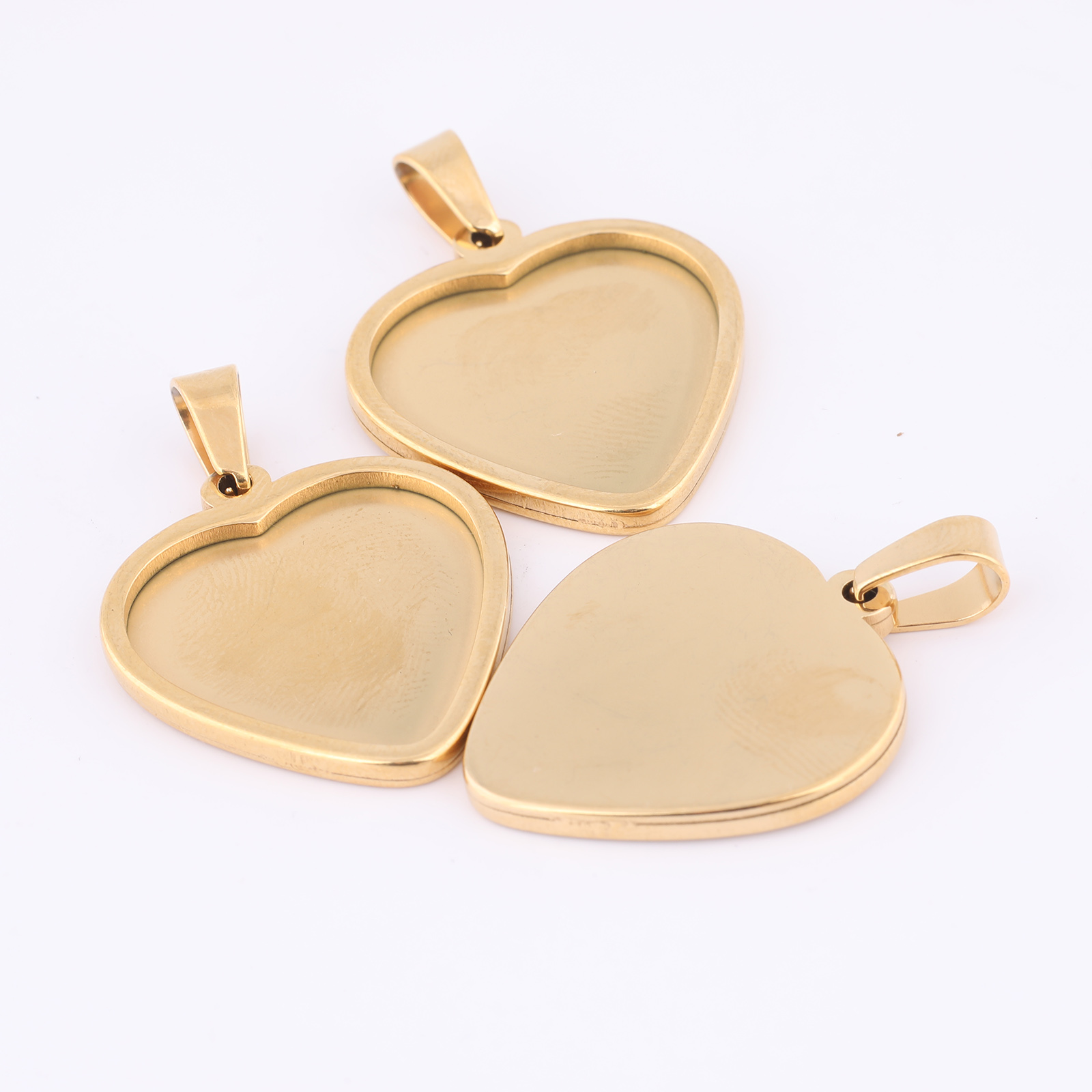 5 adet 20mm Kalp Cabochon Teps - Jewelry Making Soldering Kit incelemesi ve fiyatı
