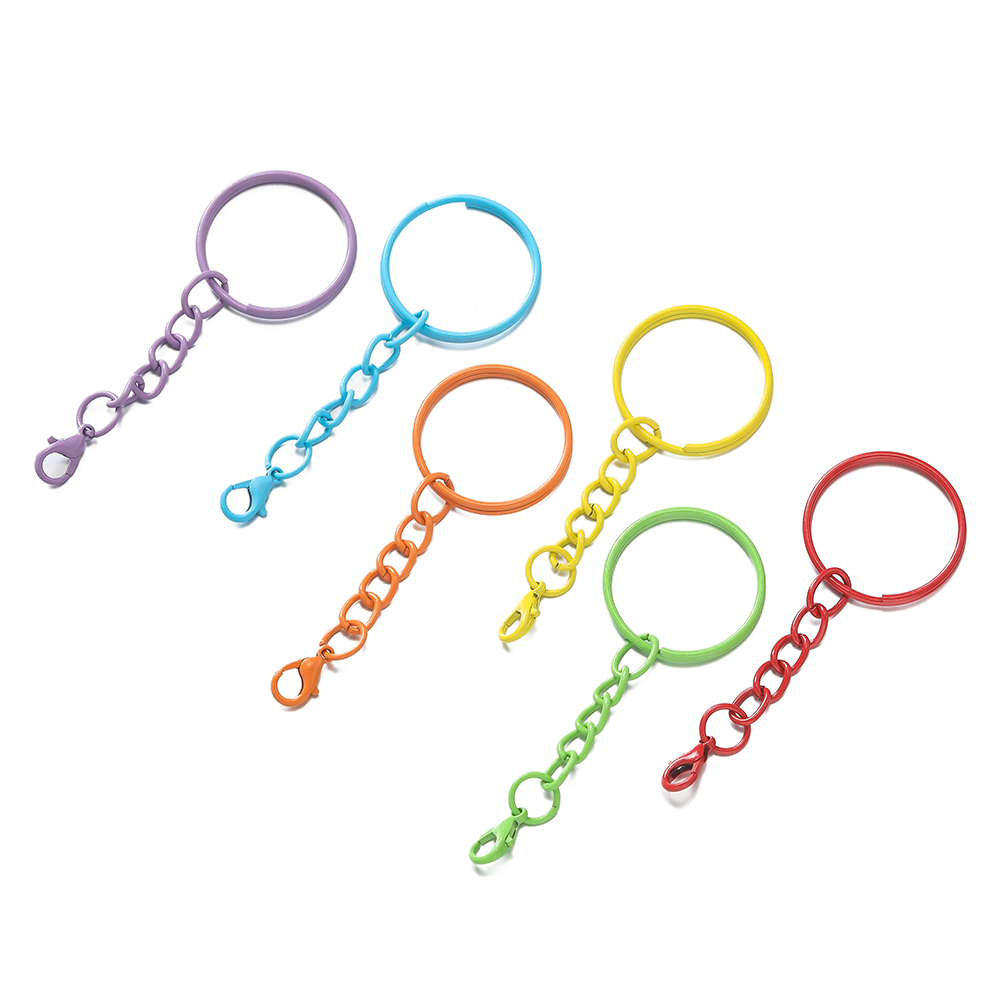5 adet/grup 25mm Renkli Bölünm - Jewelry Making Hoops incelemesi ve fiyatı