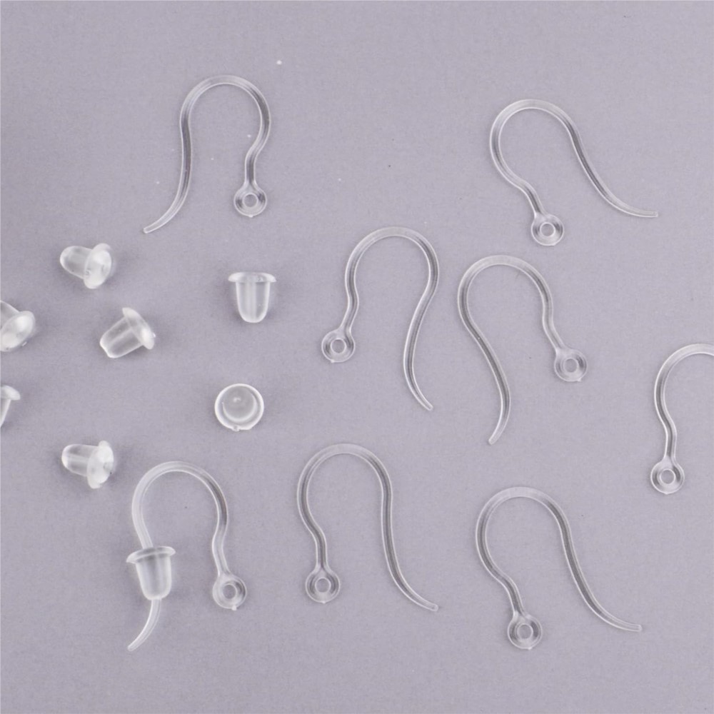 40 adet Şeffaf Plastik Küpe Ka - Jewelry Making Thread incelemesi ve fiyatı