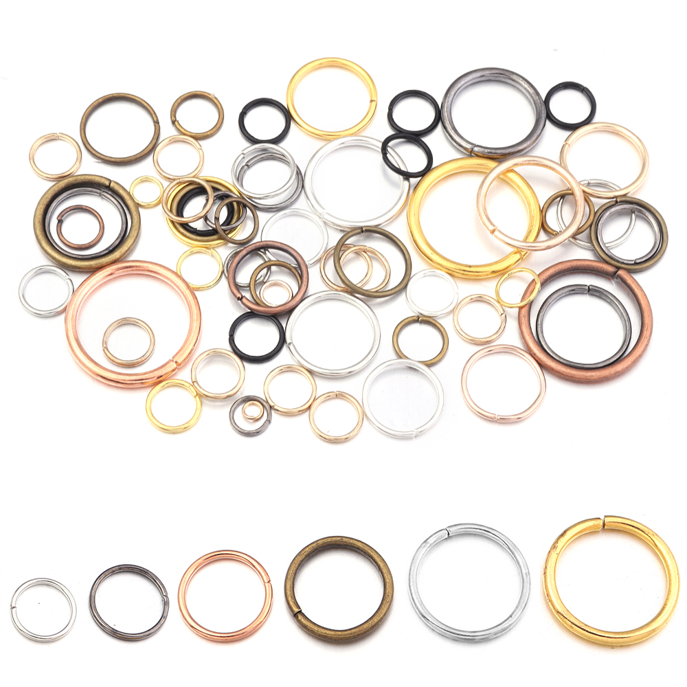 50-200 adet/grup 3-20mm Tek Dö - Jewelry Making Hoops incelemesi ve fiyatı